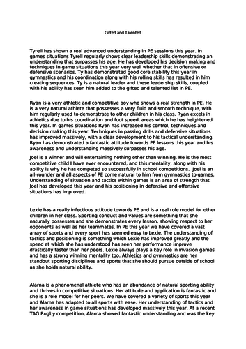 Gifted and Talented PE Reports