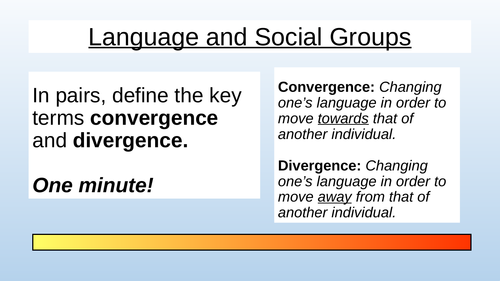 Convergence and Divergence