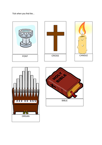 Find in the church...