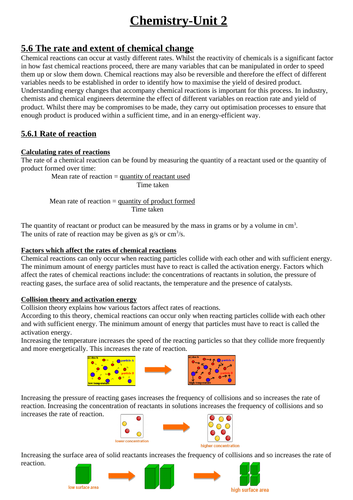 AQA - Trilogy- Chemistry Paper 2-Revision notes