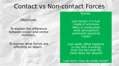 Contact And Non contact Forces Teaching Resources