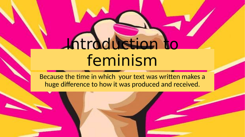 AQA Literature B NEA Coursework: Feminism