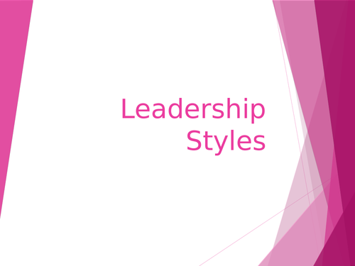 Leadership Styles