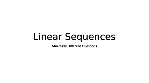 Linear sequences MDQS