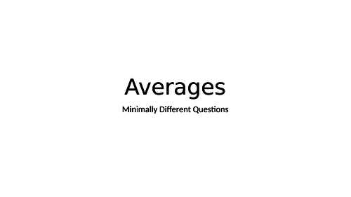 Averages MDQ