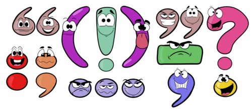 clipart made from punctuations marks