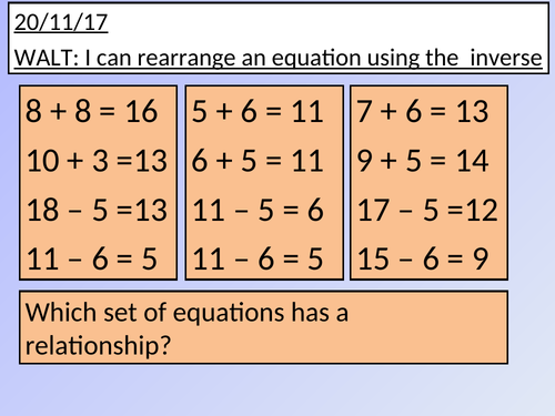 Estimating and using inverse LKS2 Maths weeks Planning and resources