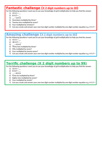 formal methods for multiplication and division LKS2 Maths weeks Planning and resources