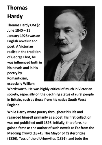 Thomas Hardy Handout
