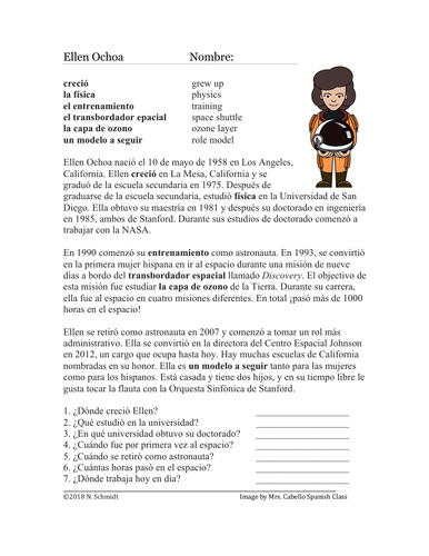 Ellen Ochoa Biografía: Spanish Biography on Female Hispanic Astronaut