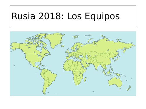 La Copa Mundial (World Cup): Los Países