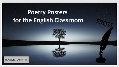 Poetry Posters for the English Classroom