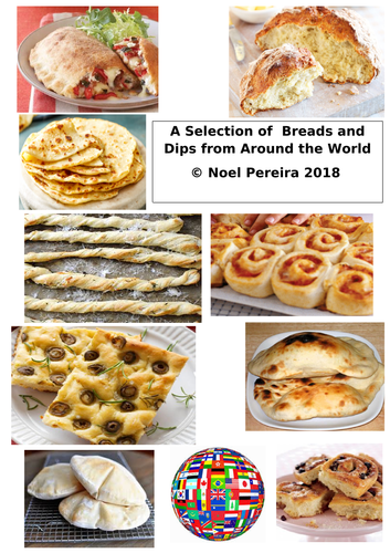 A Selection of Breads and Dips from around the World