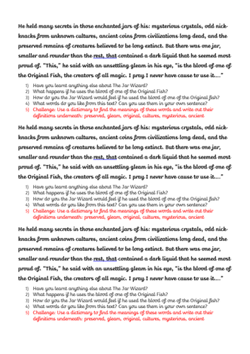 Picture Guided Reading - Introduction 2 lessons