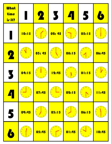 Daily Routine Dice Game 