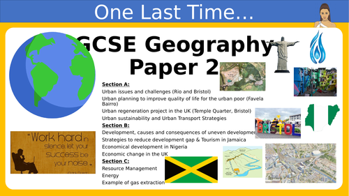 GCSE Geography Paper 2 Revision Powerpoint