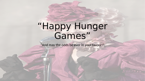 Language Paper 1 Hunger Games