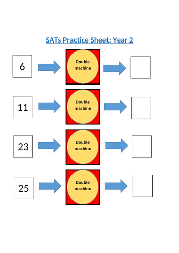 year 2 maths sats revision sheets teaching resources