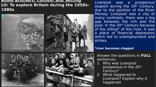 Blood Brothers: Context and Setting