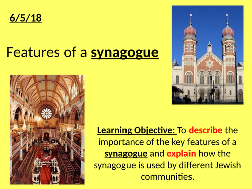 Features of a Synagogue