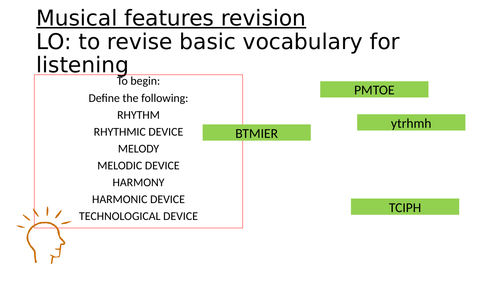 Music GCSE 9-1 Musical Devices work