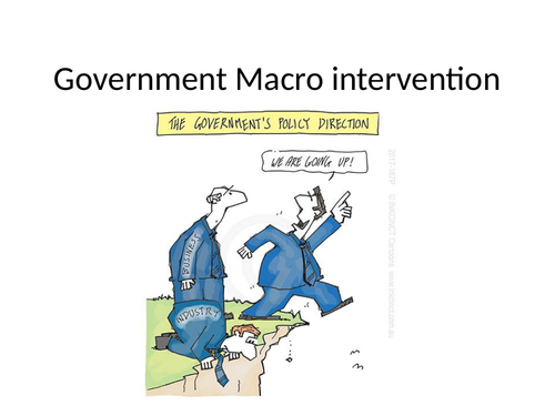 A2 A Level Unit 5 Government Macro Intervention