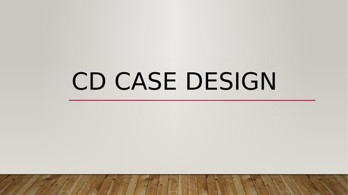 Design Technology - CD Case Design - Product Design - KS3/4