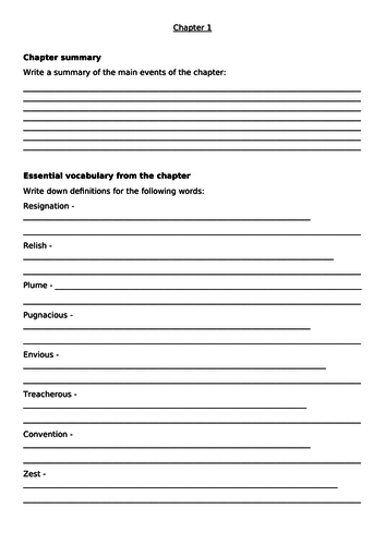 CIE IGCSE English Literature - Their Eyes Were Watching God - Chapter 1