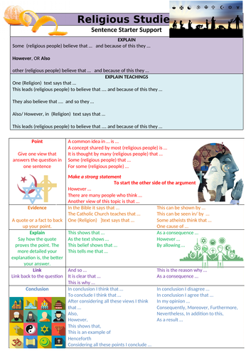 Religious Education Literacy Page