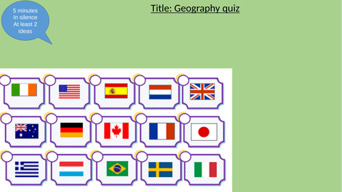 End of term Geography quiz - KS3, KS4, KS5