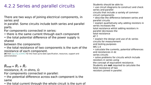 AQA Phys Req. Prac 3 (Part 2) Resistance of resistors