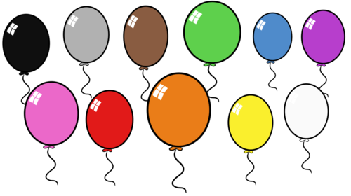 Balloons Cliparts- Cliparts Creator Kit: FREE ADD-ON