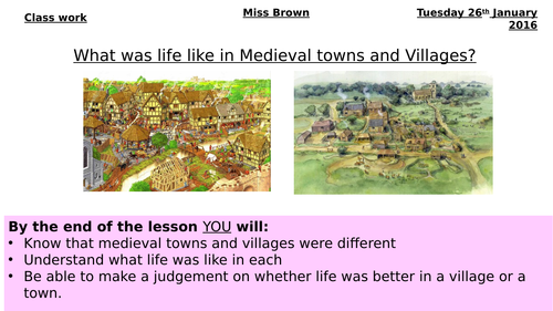 Medieval towns and villages