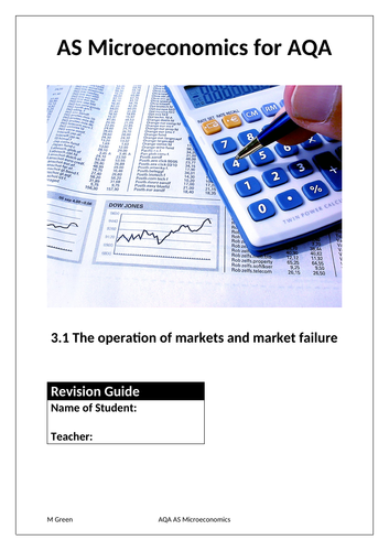 Microeconomics revision guide for AQA Economics (Year 12/AS) Word version