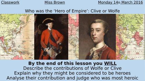 James Wolfe and Robert Clive