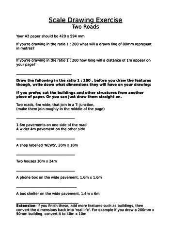 Scale Drawing Activities