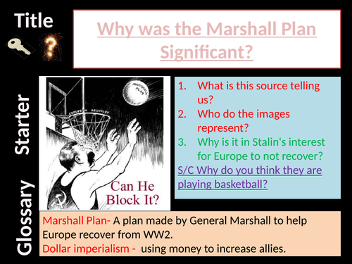AQA - The Marshall Plan and Comecon