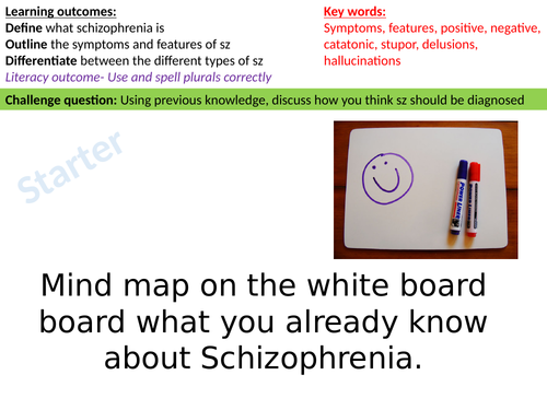 Symptoms and features of schizophrenia