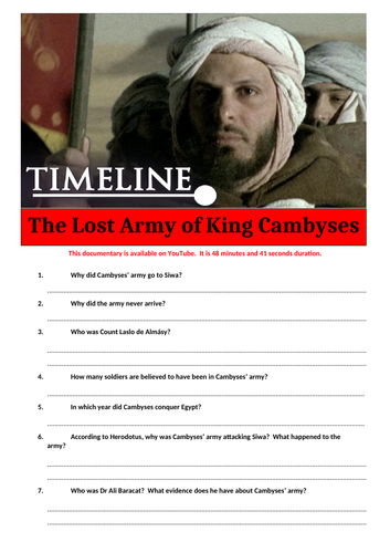 The Lost Army of King Cambyses