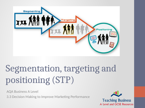 AQA Business - Segmentation, Targeting and Positioning (STP)