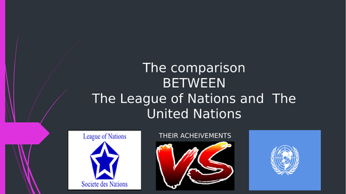 League Of Nations Vs United Nations Venn Diagram Comparison