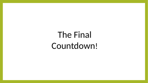 The Final Countdown by Europe Leavers song Year 2 Year 6 Year 11