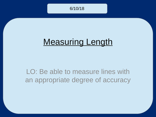 Measuring Lines KS2/KS3