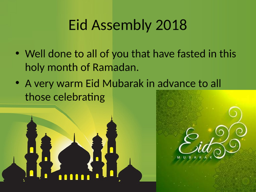Ramadan and eid-ul-fitr/ layla tul qadr assembly 2018