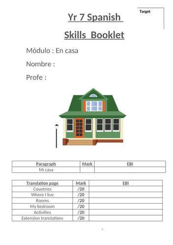 Donde vives, Mira 1 module 4, countries, situation, rooms, furniture, activities