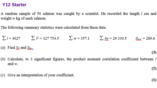 Correlation and Regression Lesson 3