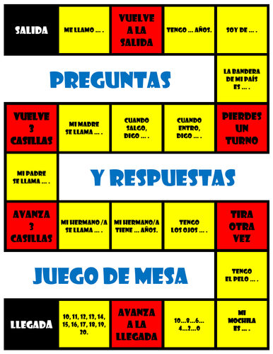 Preguntas y respuestas - Board Game