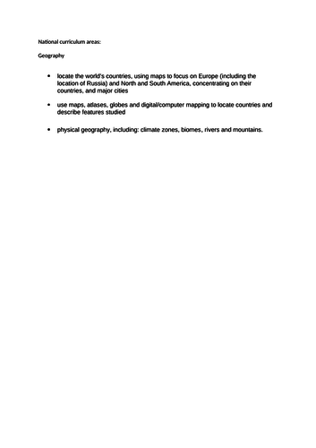 World Cup activities linked to KS2 Geography objectives