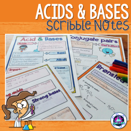 Acid Base Scribble (Doodle Notes)
