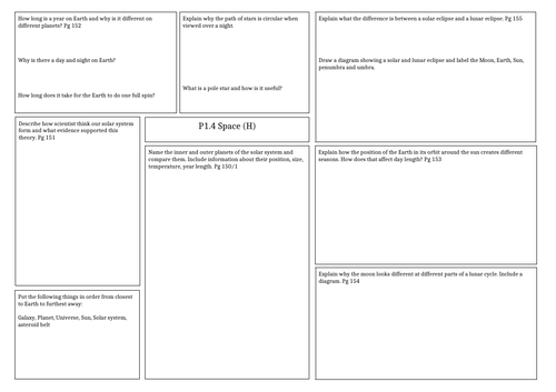 Revision mat: Activate 1 - Space